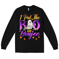 Black I Put The Boo In Boujee Long Sleeve Tee - texasbilliewilder