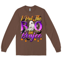Chestnut I Put The Boo In Boujee Long Sleeve Tee - texasbilliewilder