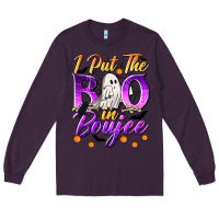 Plum I Put The Boo In Boujee Long Sleeve Tee - texasbilliewilder