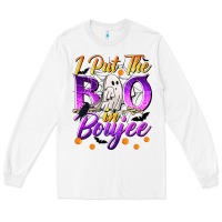 White I Put The Boo In Boujee Long Sleeve Tee - texasbilliewilder