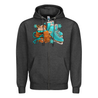Charcoal Heather Winter Ice Skating Boots And Coffee Zipper Hoodie - FaDigitalArtStudio