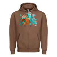 Chestnut Winter Ice Skating Boots And Coffee Zipper Hoodie - FaDigitalArtStudio