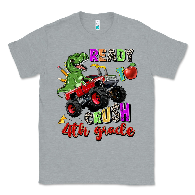 Ready To Crush 4th Grade Classic Tee by Zillion Design Studio | Teevron