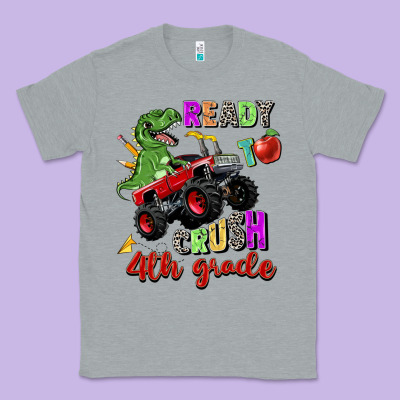 Ready To Crush 4th Grade Classic Tee Designed By Zillion Design Studio