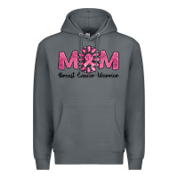 Rock Breast Cancer warrior mom Premium Hoodie - NancyCooperArtShop