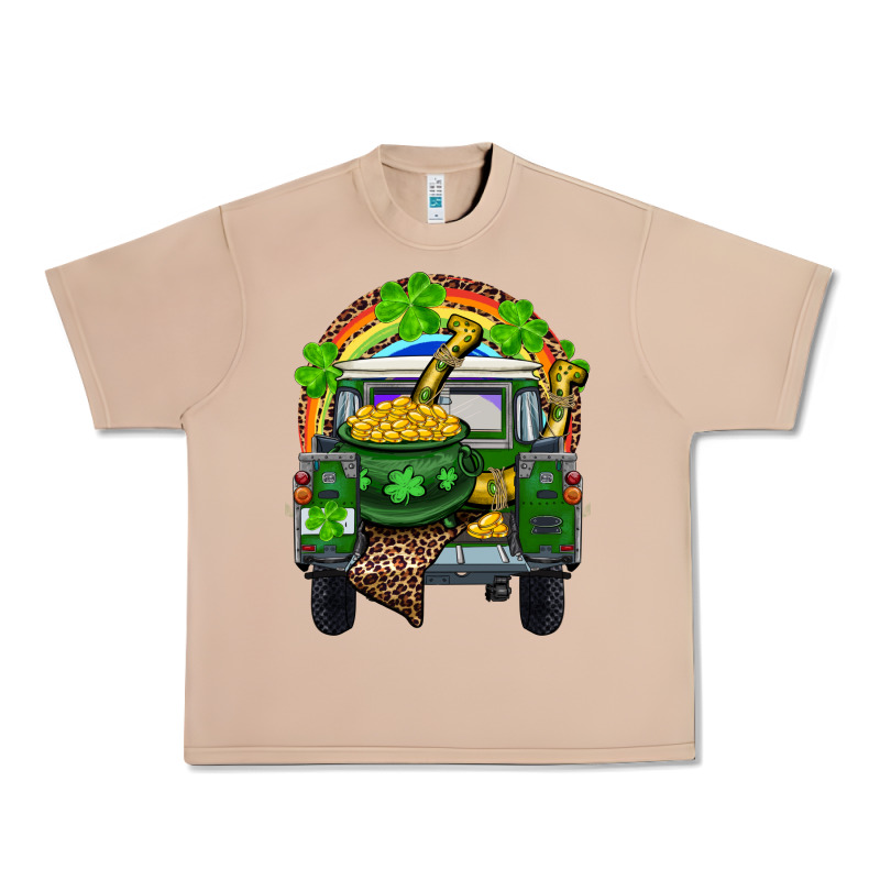 St Patrick's Day Truck With Pot Of Gold Horseshoe And Rainbow Urban Heavy Tee by RanaPortraitStore | Teevron
