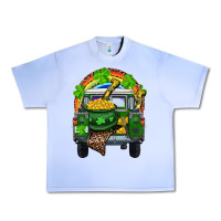Grape Ice St Patrick's Day Truck With Pot Of Gold Horseshoe And Rainbow Urban Heavy Tee - RanaPortraitStore