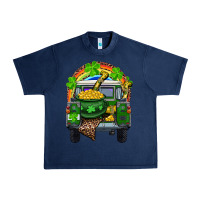 Navy St Patrick's Day Truck With Pot Of Gold Horseshoe And Rainbow Urban Heavy Tee - RanaPortraitStore