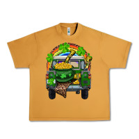 Peanut Butter St Patrick's Day Truck With Pot Of Gold Horseshoe And Rainbow Urban Heavy Tee - RanaPortraitStore