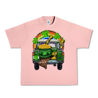 Salmon St Patrick's Day Truck With Pot Of Gold Horseshoe And Rainbow Urban Heavy Tee - RanaPortraitStore