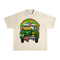 Sandshell St Patrick's Day Truck With Pot Of Gold Horseshoe And Rainbow Urban Heavy Tee - RanaPortraitStore