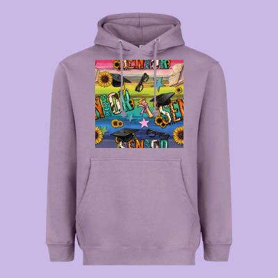 Graduation Seamless Pattern Heavyweight Hoodie Designed By Bundleandbundleshop