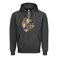 Charcoal Heather sensitive savage skeleton middle finger Zipper Hoodie - FaDigitalArtStudio