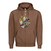Chestnut sensitive savage skeleton middle finger Zipper Hoodie - FaDigitalArtStudio