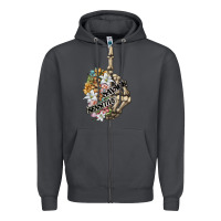 Smoke sensitive savage skeleton middle finger Zipper Hoodie - FaDigitalArtStudio