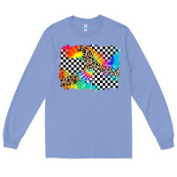 Colony Blue race leopard tie dye background Long Sleeve Tee - Zillion Design Studio