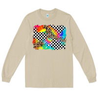 Mushroom race leopard tie dye background Long Sleeve Tee - Zillion Design Studio