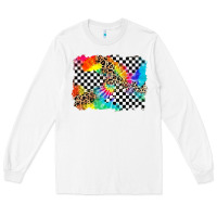 White race leopard tie dye background Long Sleeve Tee - Zillion Design Studio