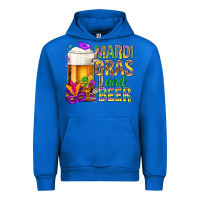 Cobalt Mardi Gras and beer Urban Hoodie - BundleAndBundleShop