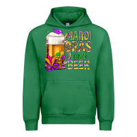 Emerald Mardi Gras and beer Urban Hoodie - BundleAndBundleShop