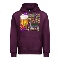Mauve Wine Mardi Gras and beer Urban Hoodie - BundleAndBundleShop