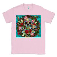 Bubblegum Pink sugar skulls tumbler 3 Classic Tee - CTS Tumbler Store