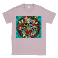 Lilac sugar skulls tumbler 3 Classic Tee - CTS Tumbler Store