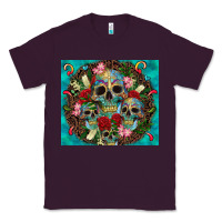 Plum sugar skulls tumbler 3 Classic Tee - CTS Tumbler Store