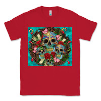 Red sugar skulls tumbler 3 Classic Tee - CTS Tumbler Store