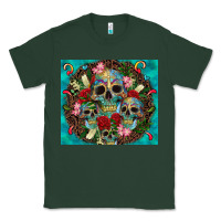 Sports Green sugar skulls tumbler 3 Classic Tee - CTS Tumbler Store