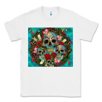 White sugar skulls tumbler 3 Classic Tee - CTS Tumbler Store