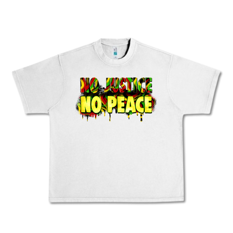 No Justice No Peace Urban Heavy Tee by Zillion Design Studio | Teevron