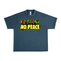 Midnight Navy no justice no peace Urban Heavy Tee - Zillion Design Studio