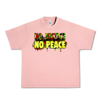 Salmon no justice no peace Urban Heavy Tee - Zillion Design Studio