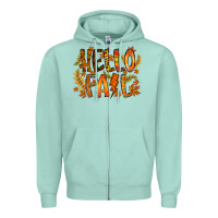 Seafoam hello fall Zipper Hoodie - RacoonDesign