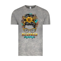 Blessed Mama Messy Bun Vintage Tee | Teevron