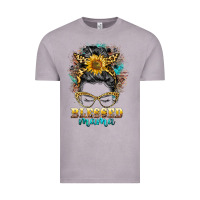 Vintage Zinc blessed mama messy bun Vintage Tee - BarkalooDesign