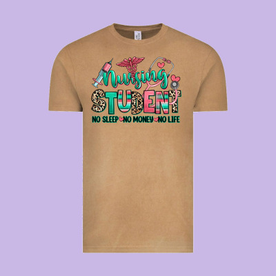 Vintage Tee nursing student no sleep no money no life