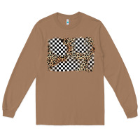 Toasted Coconut race leopard background Long Sleeve Tee - Zillion Design Studio