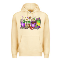 Pina Colada mardi gras coffee cups Premium Hoodie - MaliasSmallBusiness
