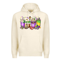 Tofu mardi gras coffee cups Premium Hoodie - MaliasSmallBusiness