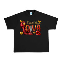 Black birthday diva Urban Heavy Tee - texasbilliewilder