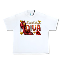 White birthday diva Urban Heavy Tee - texasbilliewilder
