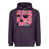 Plum pink glitter graduation seamless pattern Heavyweight Hoodie - BundleAndBundleShop