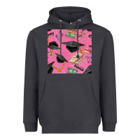 Smoke pink glitter graduation seamless pattern Heavyweight Hoodie - BundleAndBundleShop