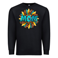 Black sunflower mom leopard Premium Sweatshirt - Artiststas