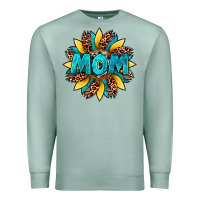 Seafoam sunflower mom leopard Premium Sweatshirt - Artiststas