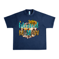 Navy blessed memaw with sunflowers Urban Heavy Tee - texasbilliewilder