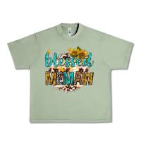 Oil Green blessed memaw with sunflowers Urban Heavy Tee - texasbilliewilder
