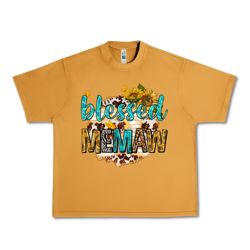 Blessed Memaw With Sunflowers Urban Heavy Tee by texasbilliewilder | Teevron